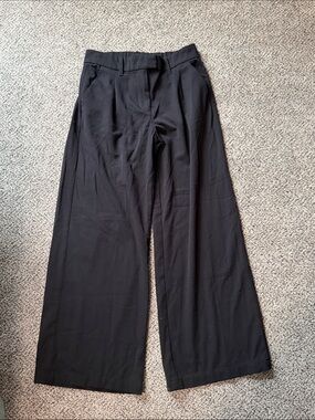 American Eagle Outfitters Black Wide-Leg Dress Pants